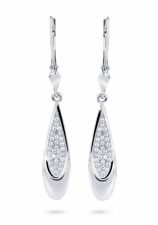 Cutie Jewellery Luxusní zlaté náušnice se zirkony Z8052-55-10-X-2