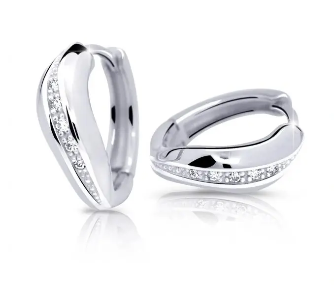 Cutie Jewellery Módní náušnice z bílého zlata Z6479-2132-80-10-X-2