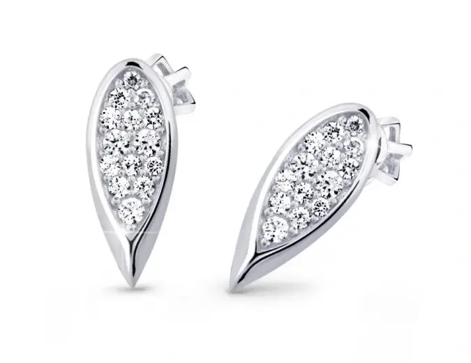 Cutie Jewellery Okouzlující náušnice z bílého zlata se zirkony Z3063-30-10-X-2