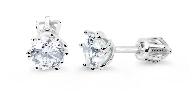 Cutie Jewellery Půvabné náušnice z bílého zlata Z8001-30-10-X-2