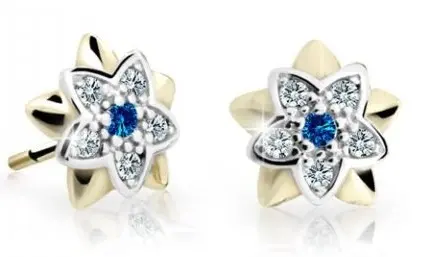 Cutie Jewellery Dětské bicolor náušnice ze žlutého zlata C2210-30-X-1