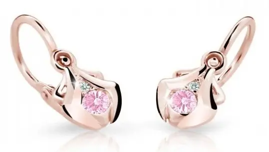 Cutie Jewellery Dětské náušnice z růžového zlata C2224-10-X-4 růžová