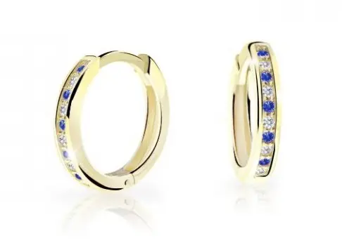 Cutie Jewellery Nadčasové kruhové náušnice ze žlutého zlata C3343-80-X-1