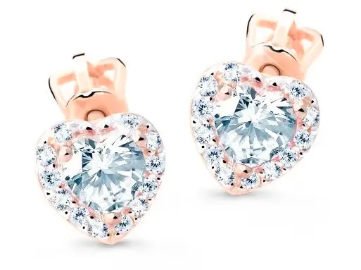 Cutie Jewellery Něžné náušnice s třpytivými zirkony Z8015-30-X-4 čirá
