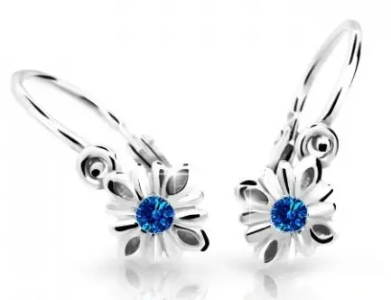 Cutie Jewellery Půvabné dětské náušnice z bílého zlata C2261-10-X-2