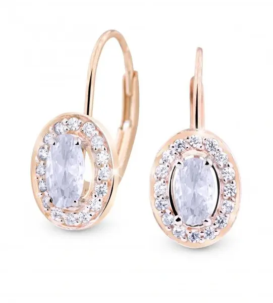 Cutie Jewellery Půvabné náušnice s třpytivými zirkony Z8049-55-X-4 čirá