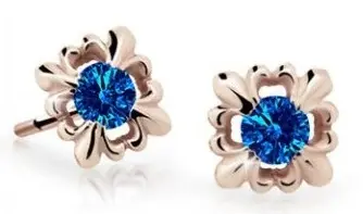 Cutie Jewellery Roztomilé dětské náušnice z růžového zlata C2212-30-X-4