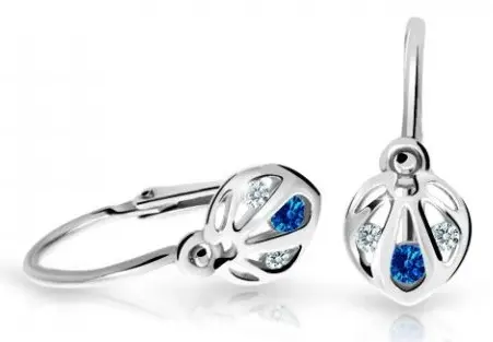 Cutie Jewellery Slušivé dětské náušnice z bílého zlata C2265-10-X-2