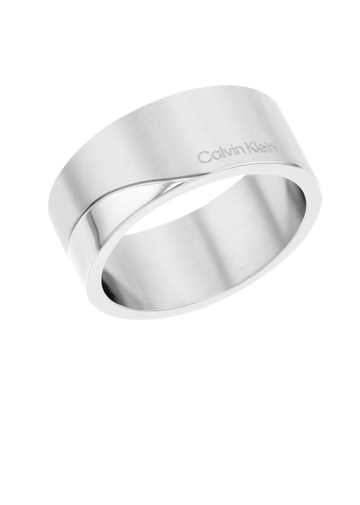 Calvin Klein Elegantní ocelový prsten Minimal Circular 35000198
