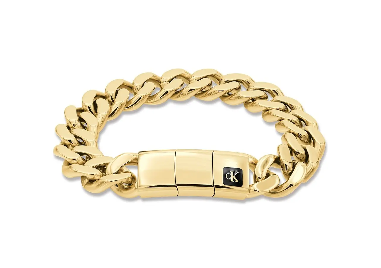 Calvin Klein Fashion pozlacený náramek pro muže Hallmark 35100102