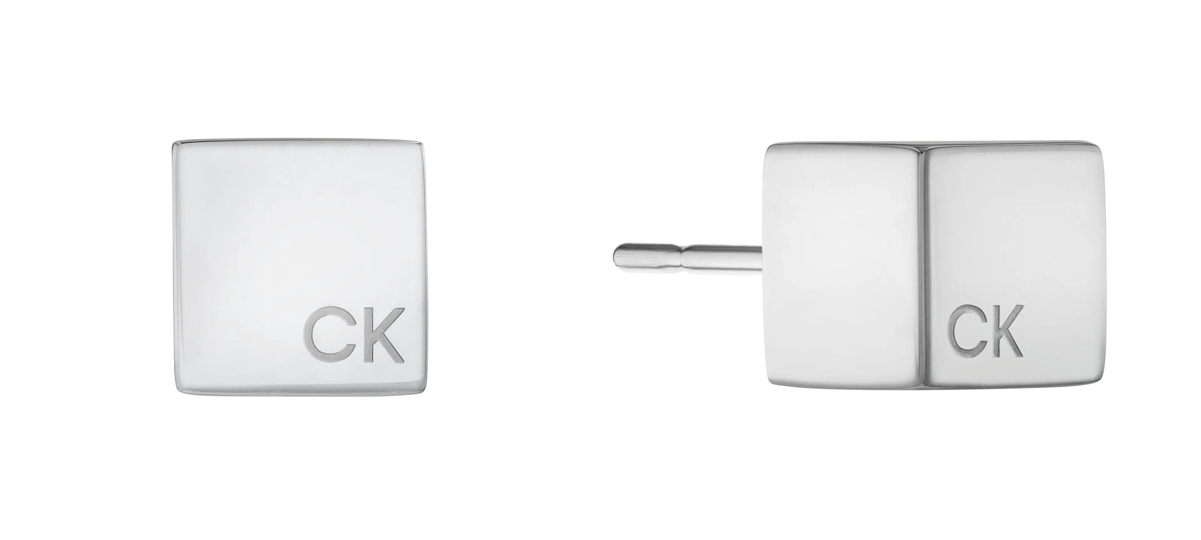 Calvin Klein Minimalistické ocelové náušnice Geometric 35000245