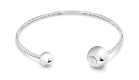 Calvin Klein Moderní pevný otevřený náramek Sculptural Bubbles 35000786