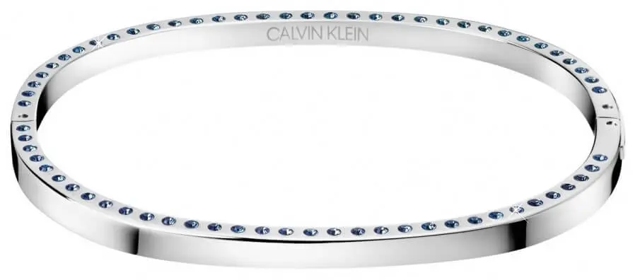 Calvin Klein Pevný ocelový náramek s krystaly Hook KJ06MD04050 5,4 x 4,3 cm - XS