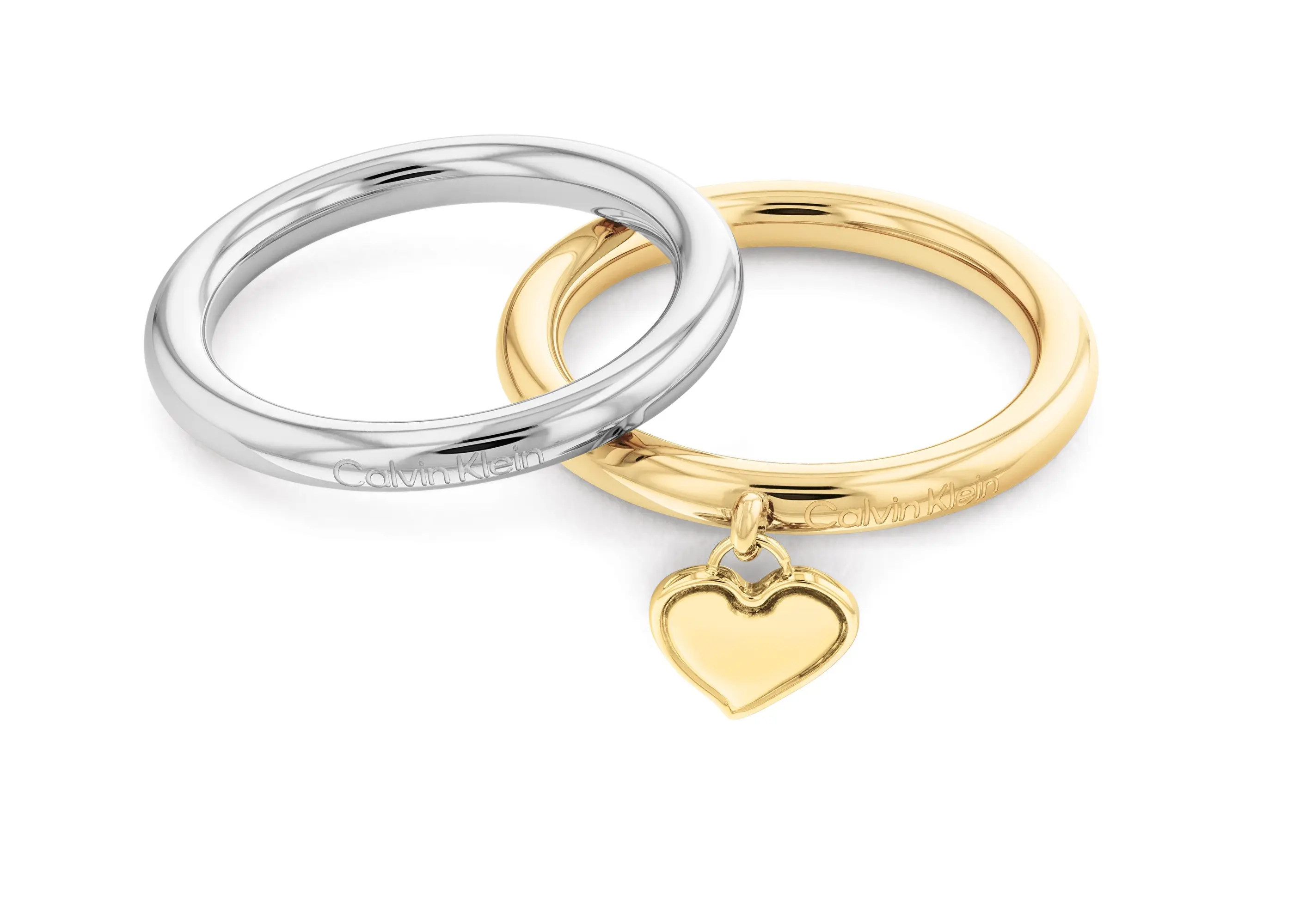 Calvin Klein Bicolor souprava ocelových prstenů Captivate 35000326