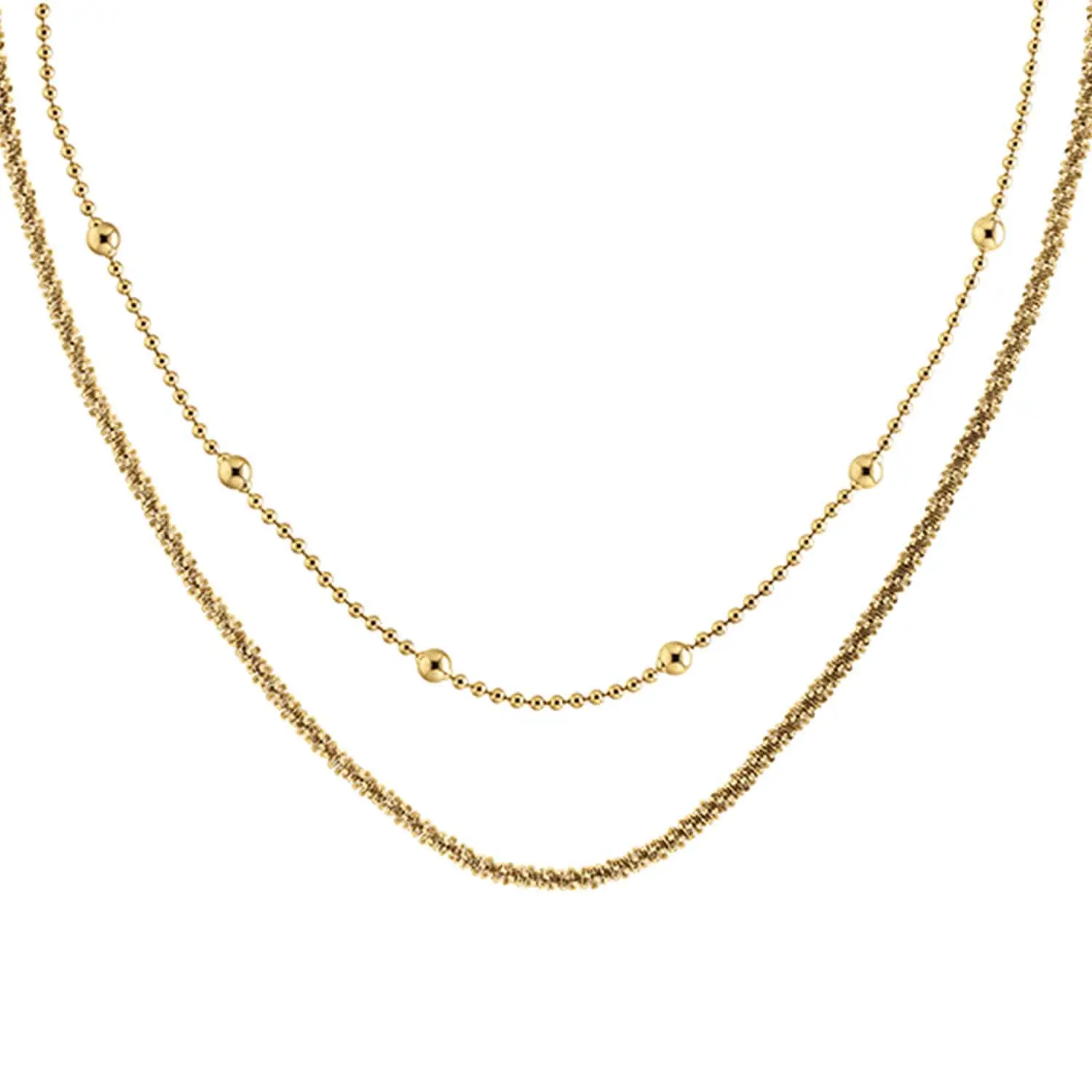Calvin Klein Sada pozlacených náhrdelníků CK Layered 35000950