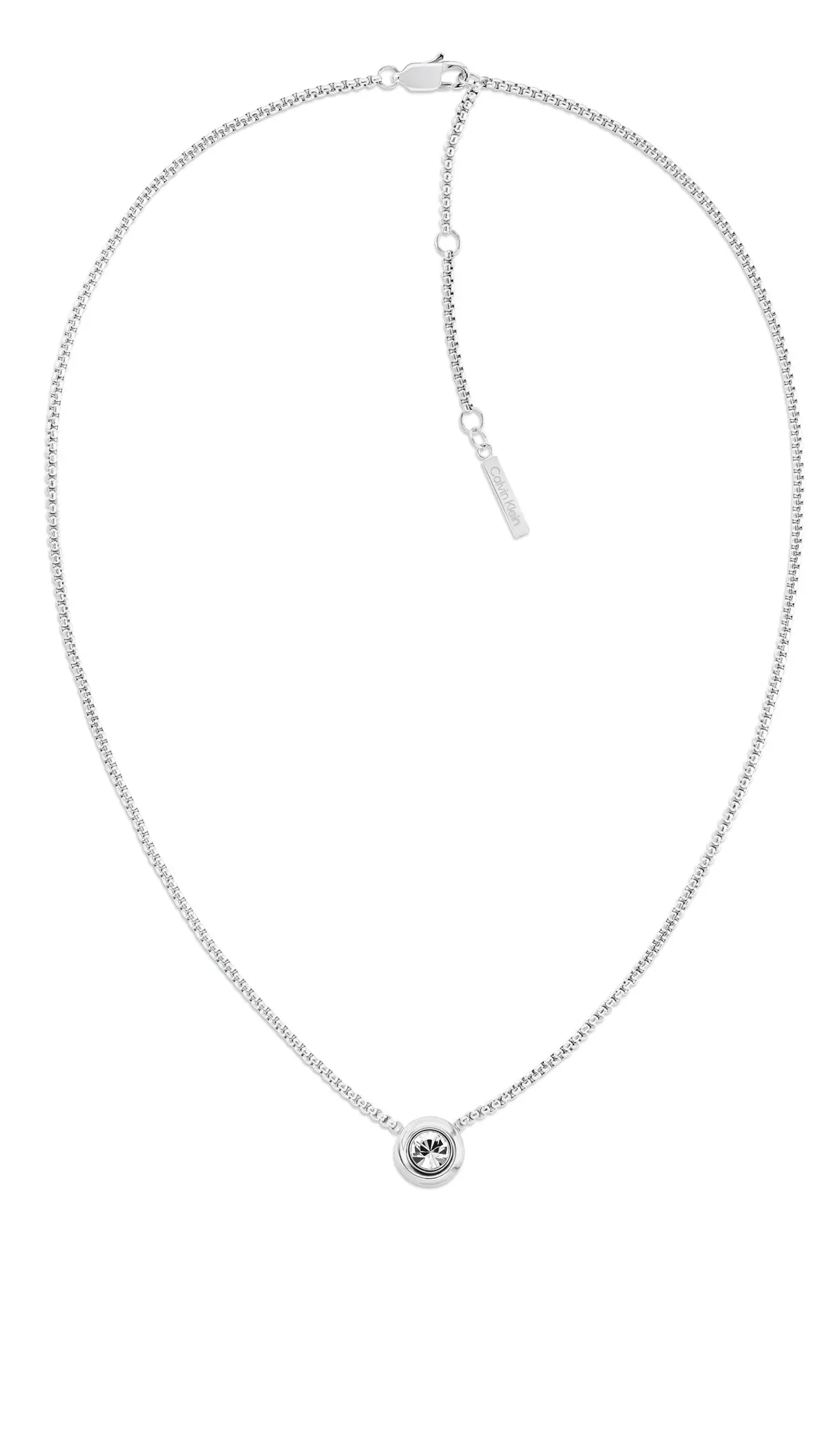 Calvin Klein Nadčasový ocelový náhrdelník Twiste Bezel Solitaire 35000769