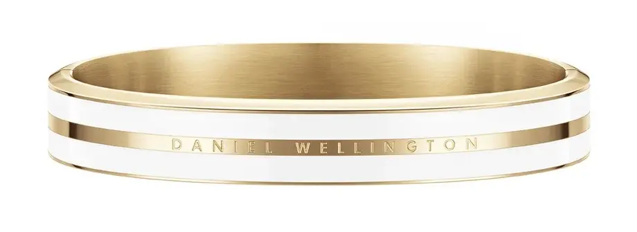 Daniel Wellington Elegantní pevný pozlacený náramek Emalie Infinite DW0040029