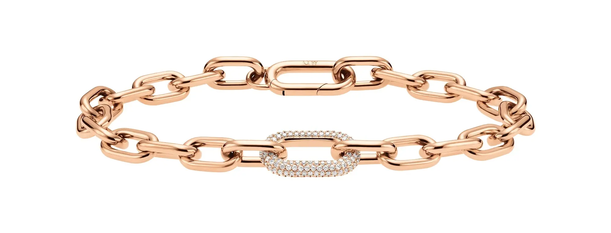 Daniel Wellington Luxusní bronzový náramek s krystaly Crystal Link DW00400572