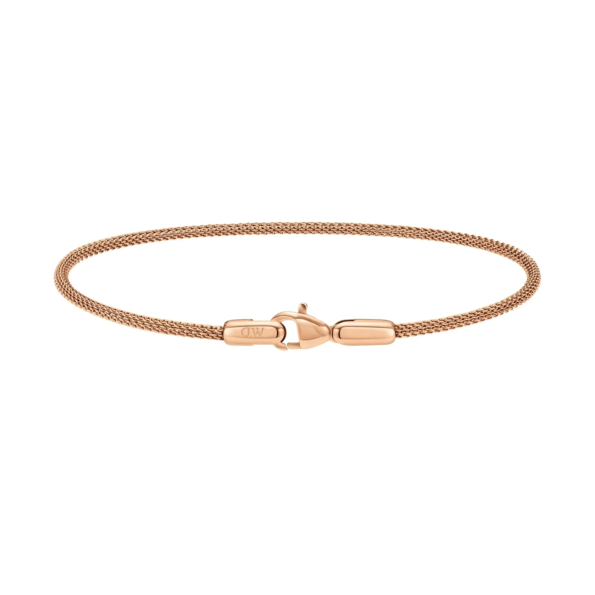 Daniel Wellington Módní bronzový náramek z oceli Melrose Perfect Pair DW0040067 16,5 cm