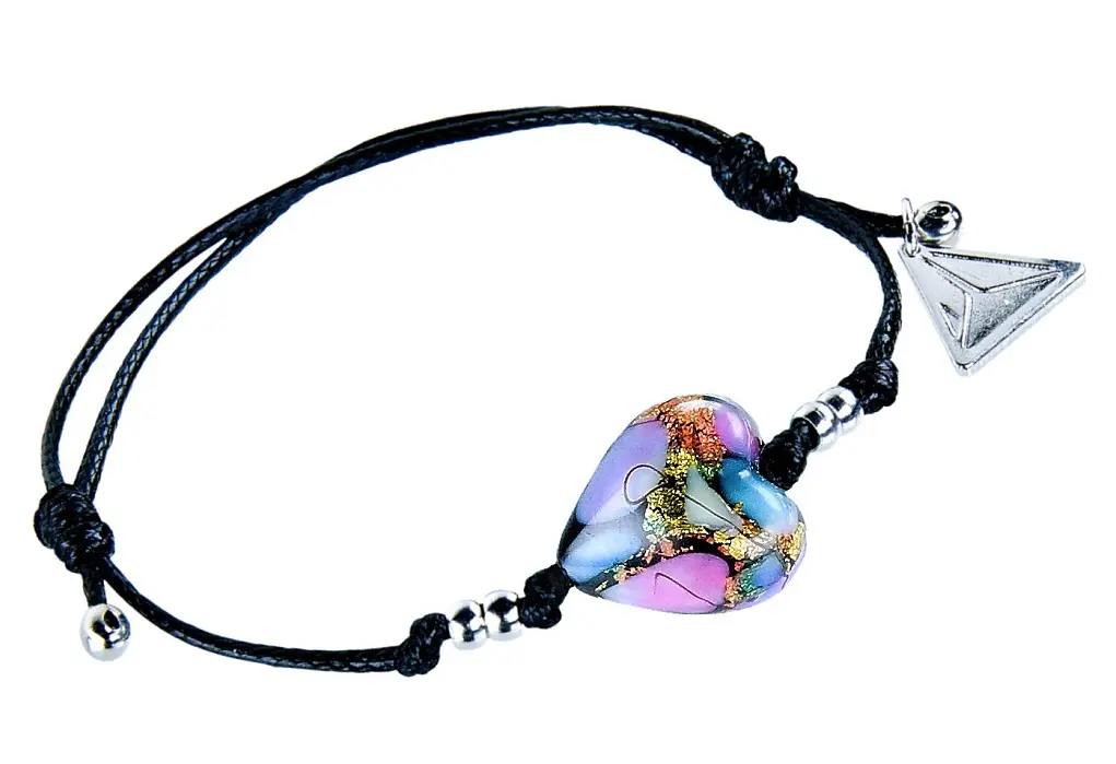 Lampglas Nepřehlédnutelný náramek Crazy Love s 24karátovým zlatem v perle Lampglas BLH21/CHI