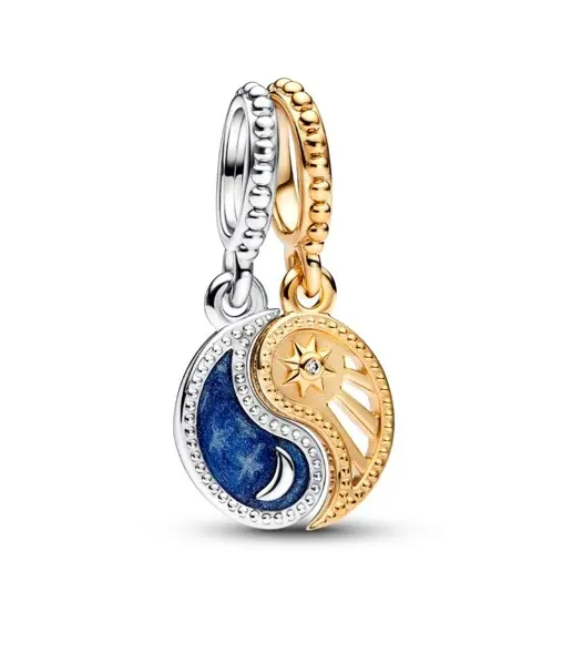 Pandora Dvojitý bicolor přívěsek Yin & Yang Moments 762678C01