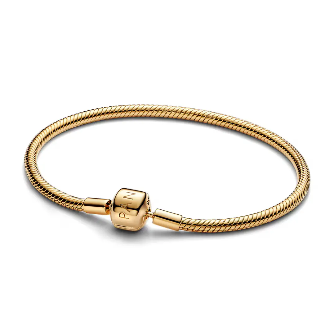 Pandora Elegantní pozlacený náramek na přívěsky Shine 563390C00