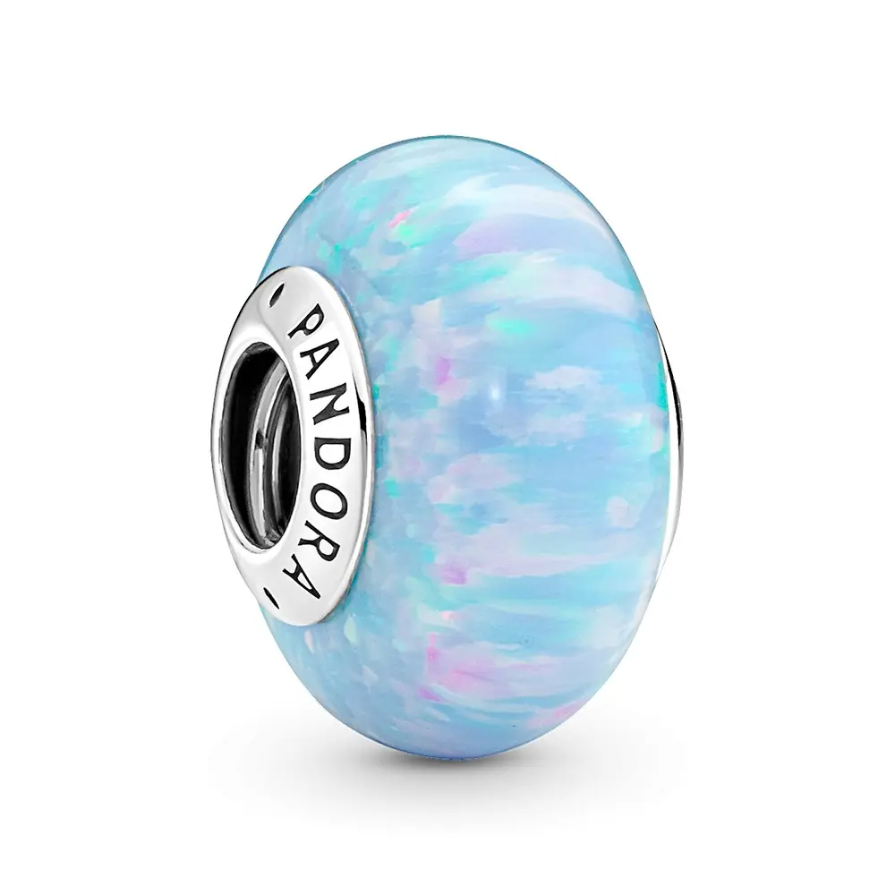 Pandora Stříbrný korálek se syntetickým opálem Moments 791691C01