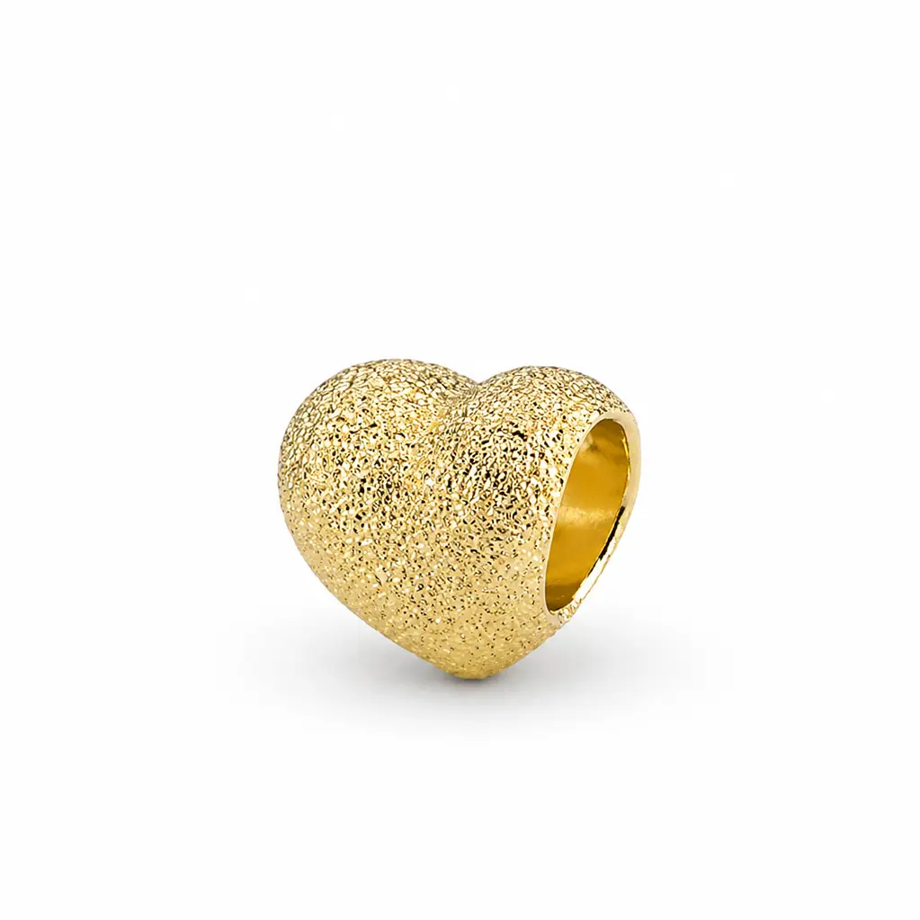 Pandora Pozlacený mini korálek Srdce Shine Moments 764000C00