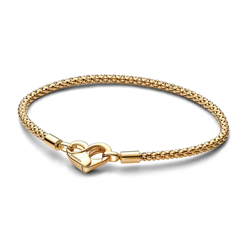 Pandora Pozlacený řetízkový náramek Shine Moments 562731C00 19 cm