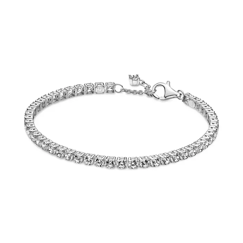 Pandora Tenisový stříbrný náramek se zirkony Timeless 591469C01