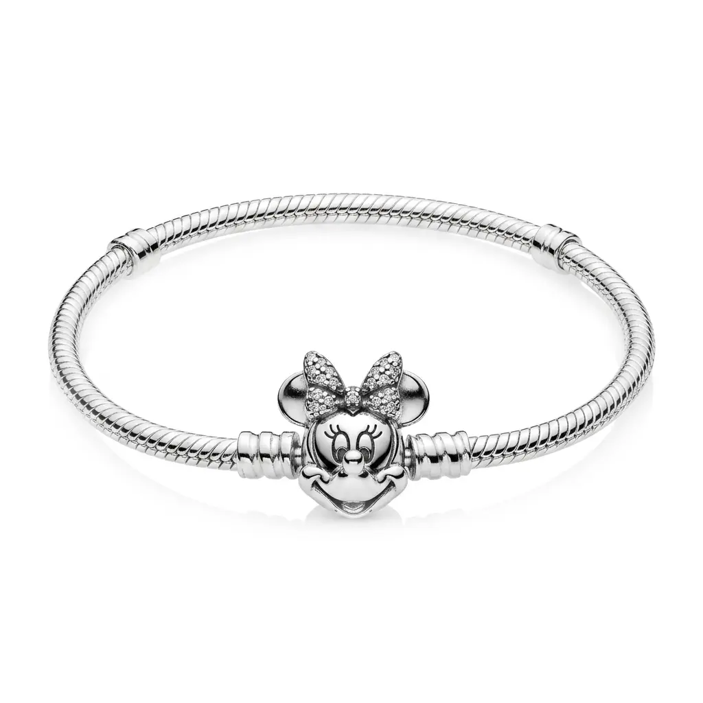 Pandora Stříbrný náramek Disney Minnie Moments 597770CZ