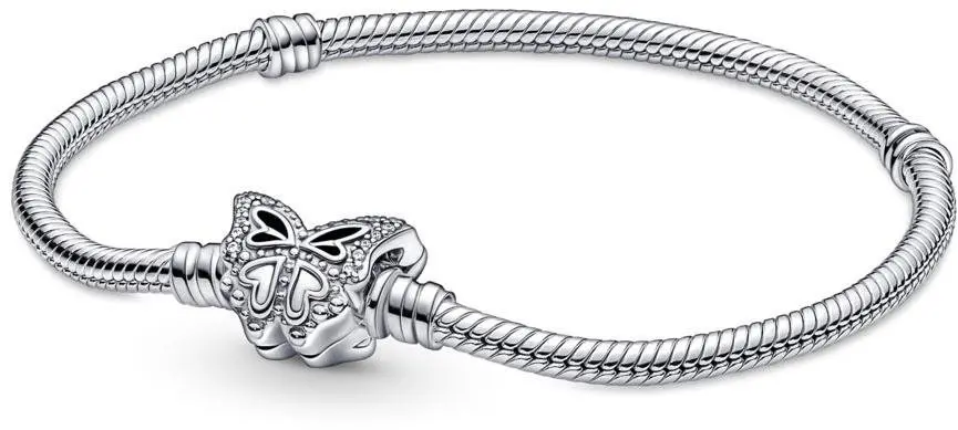Pandora Stříbrný náramek na přívěsky Motýl Moments 590782C01 17 cm