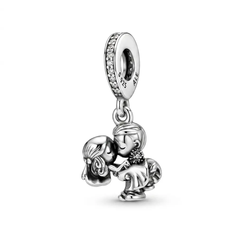 Pandora Stříbrný přívěsek Manželský pár Moments 798896C01