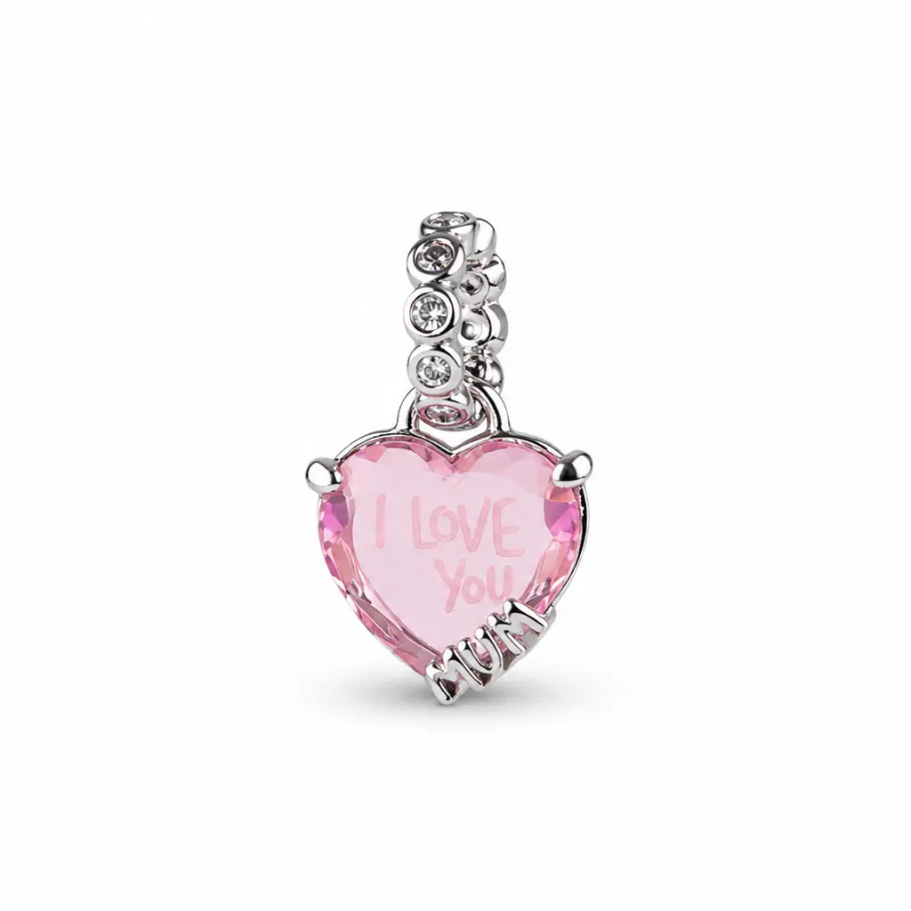 Pandora Stříbrný přívěsek Srdce pro maminku Moments/ME 794464C01