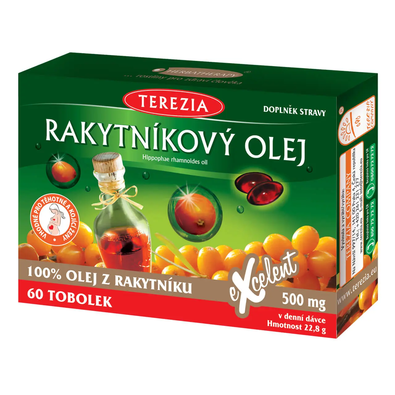 Terezia Company Rakytníkový olej 100% 60 kapslí