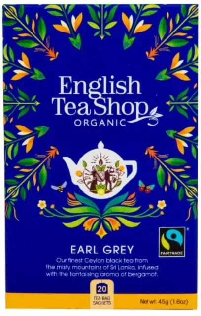 English Tea Shop Černý čaj Earl Grey s bergamotem BIO 20 sáčků