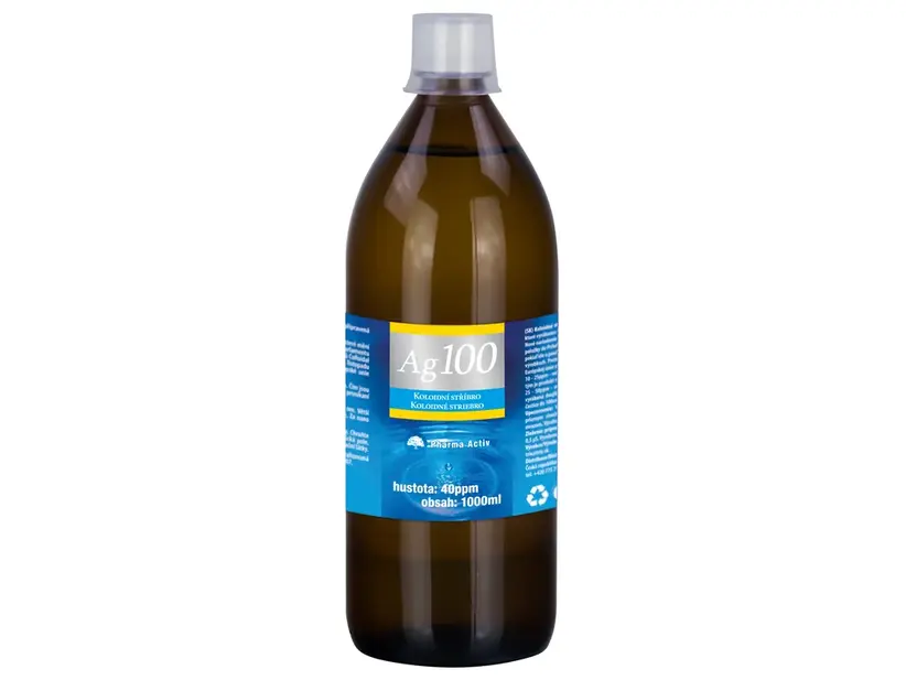 Koloidní stříbro Ag100 40ppm 1000ml