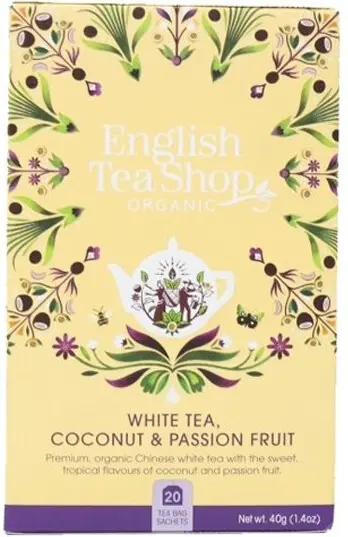 English Tea Shop Bílý čaj s kokosem a passion fruit BIO 20 sáčků