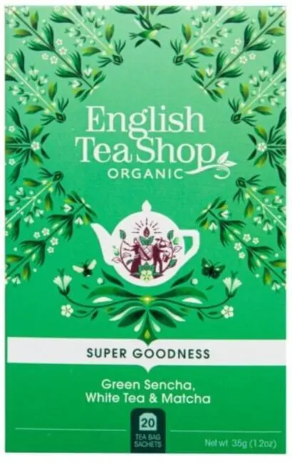 English Tea Shop Sencha, Bílý čaj a Matcha BIO 20 sáčků