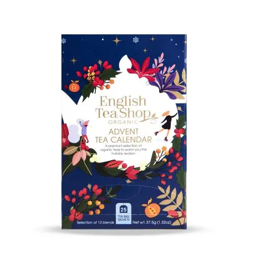 ENGLISH TEA SHOP adventní kalendář 25 ks - modrá