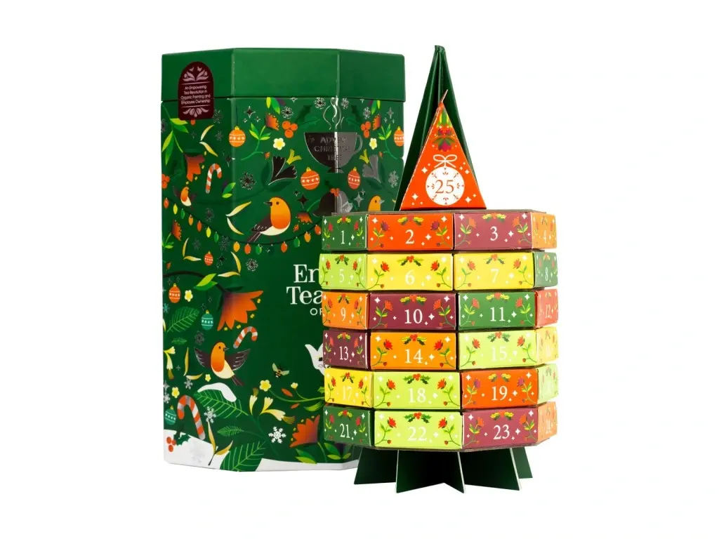 English Tea Shop Adventní kalendář Strom 25 pyramidek BIO