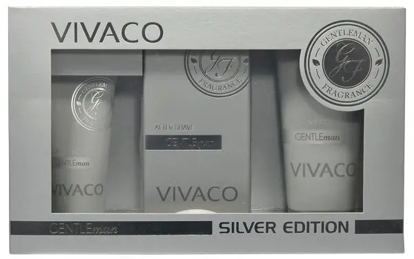 Vivaco Dárková kazeta pánské kosmetiky GENTLEMAN SILVER 3 ks