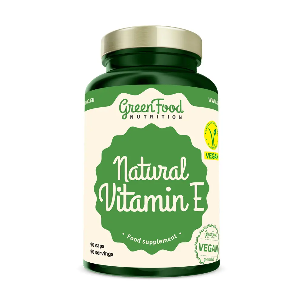 GreenFood Natural Vitamin E 90 kapslí