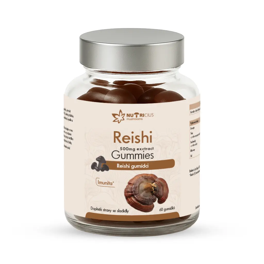 Nutricius Reishi gummies 500 mg 60 kusů