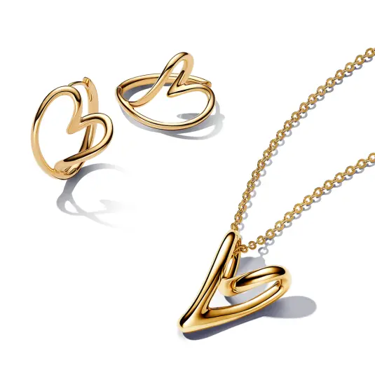PANDORA ESSENCE set náhrdelník a náušnice šperkový set 363272C00-70+263807C00