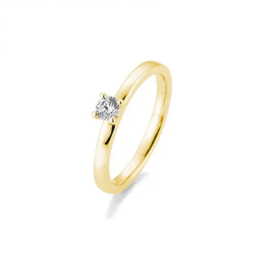 SOFIA DIAMONDS prsten ze žlutého zlata s diamantem 0,20 ct prsten BE41/05992-Y