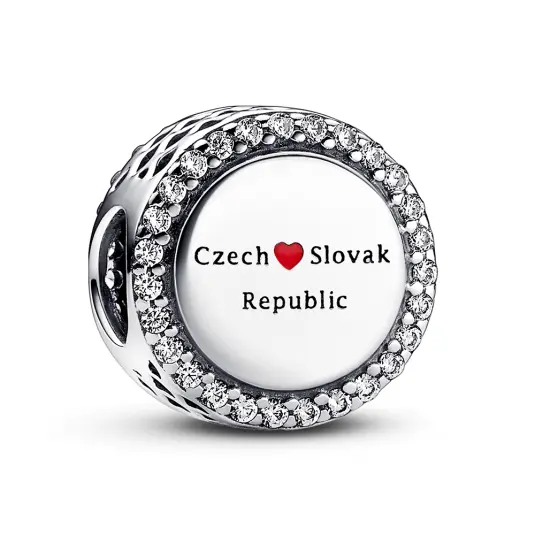 PANDORA korálek Česká a Slovenská republika přívěšek 792016CZ_E051