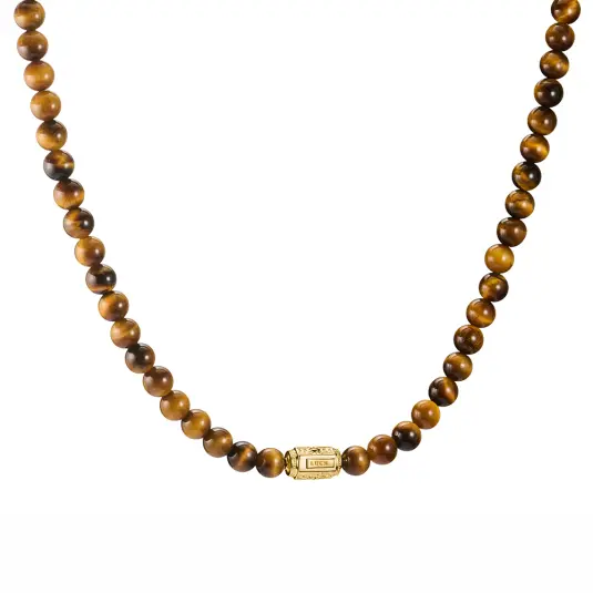 THOMAS SABO náhrdelník Tiger's Eye Beads náhrdelník KE2335-324-2