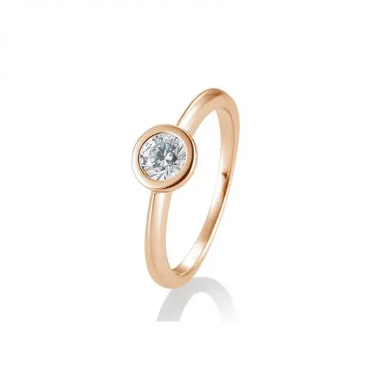 SOFIA DIAMONDS prsten z růžového zlata s diamantem 0,50 ct prsten BE41/85133-6-R
