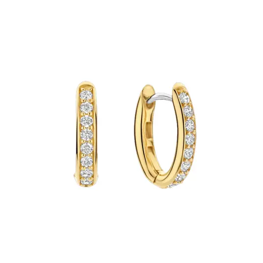 TI SENTO stříbrné náušnice kruhy se zirkony náušnice 7759ZY
